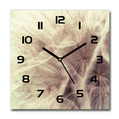 Square kitchen clock Dandelion