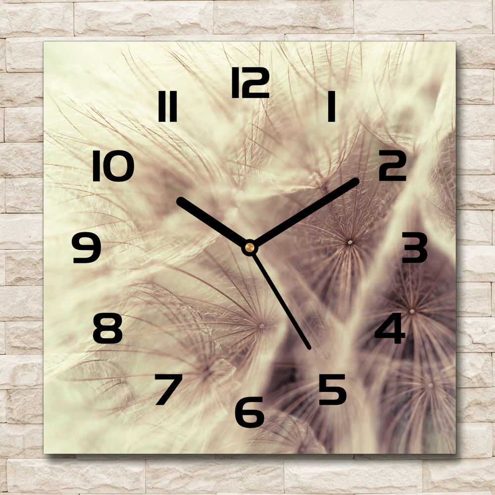 Square kitchen clock Dandelion