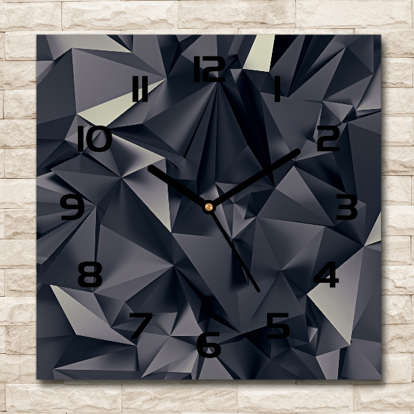 Square wall clock Abstract background