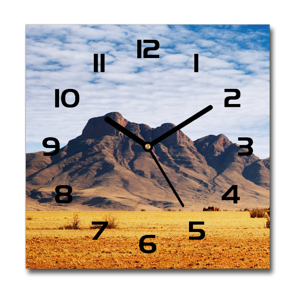 Square wall clock Rocks in Namibia