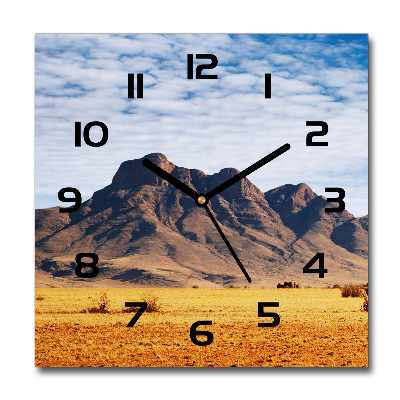 Square wall clock Rocks in Namibia