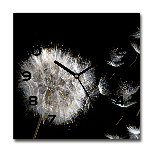 Square wall clock Dandelion