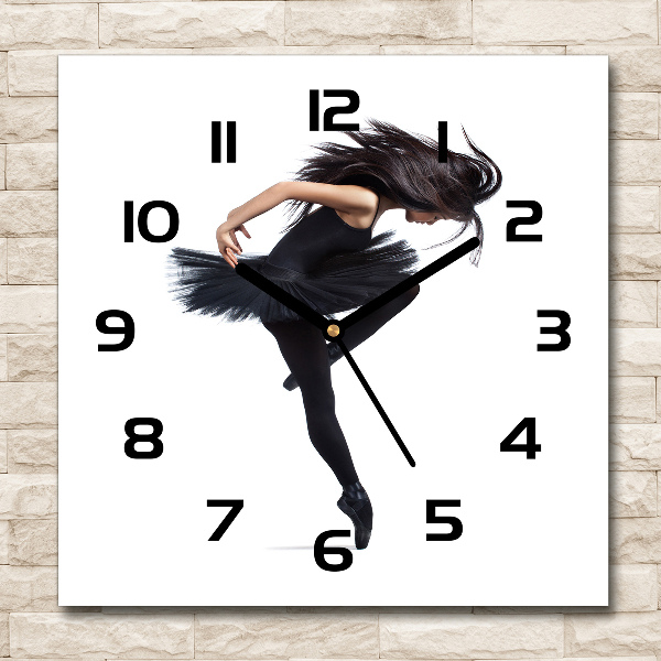 Square wall clock Ballerina