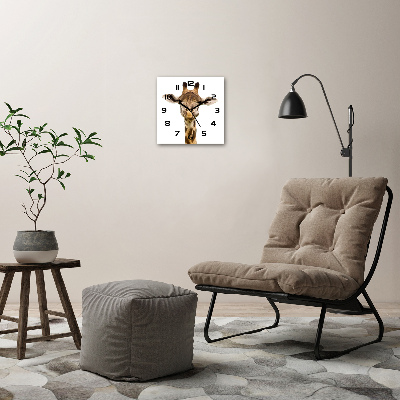 Square wall clock Giraffe