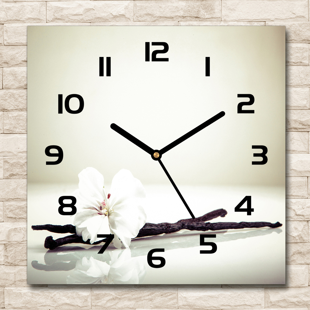 Square wall clock Vanilla chick