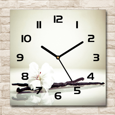 Square wall clock Vanilla chick