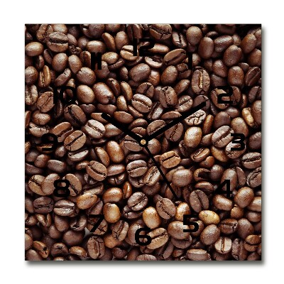 Square wall clock Coffee beans