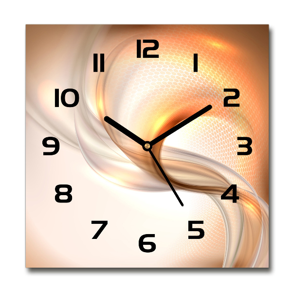 Square wall clock Abstract background