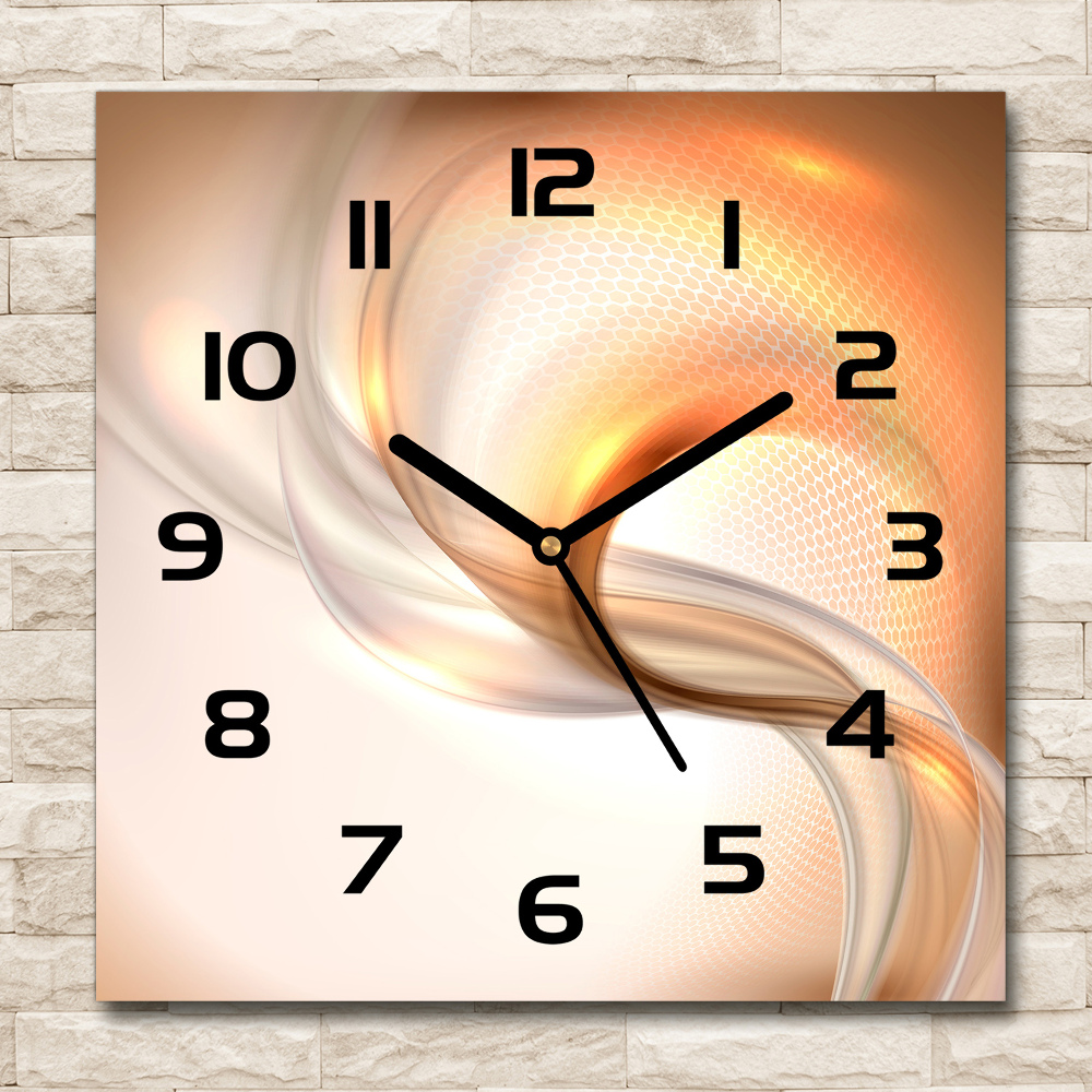 Square wall clock Abstract background