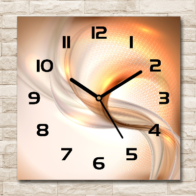 Square wall clock Abstract background