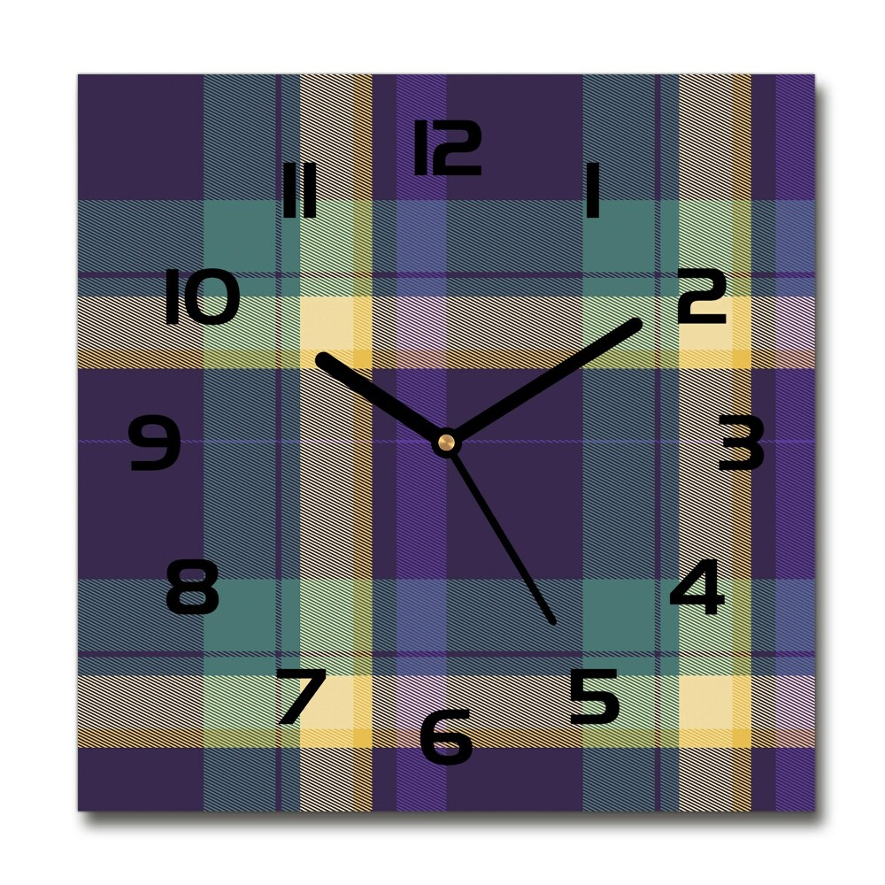 Square kitchen clock Texture grille