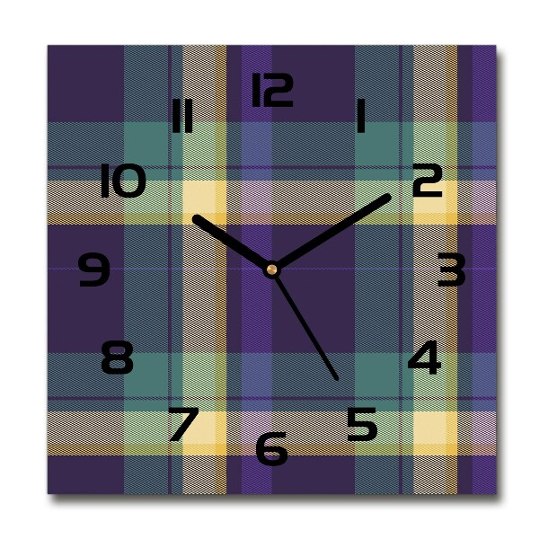 Square kitchen clock Texture grille