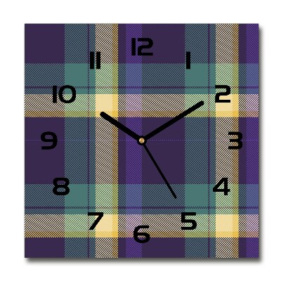 Square kitchen clock Texture grille