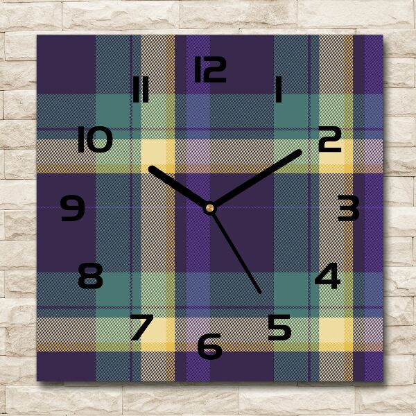 Square kitchen clock Texture grille