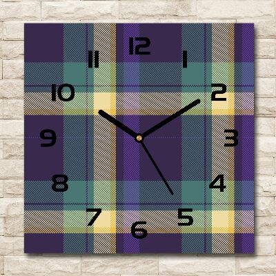 Square kitchen clock Texture grille