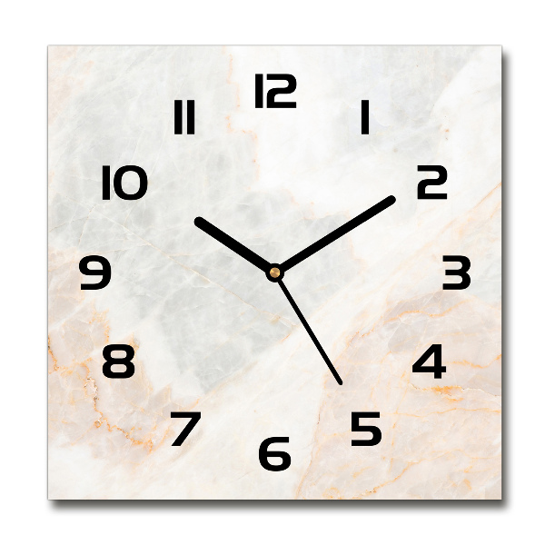 Square wall clock Marble