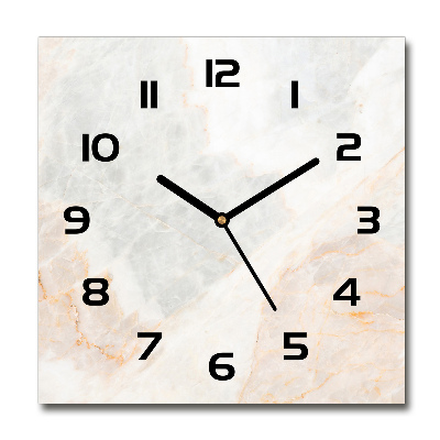 Square wall clock Marble