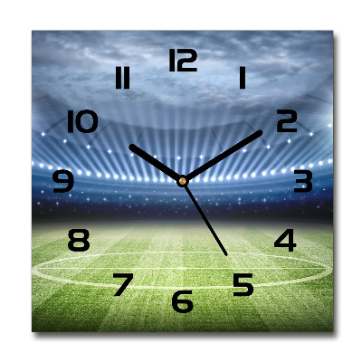 Square wall clock Stadium