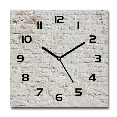 Square wall clock Brick wall