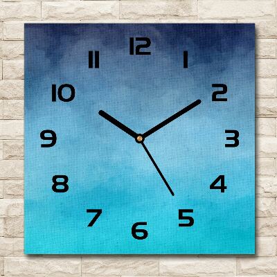 Square wall clock Smoke