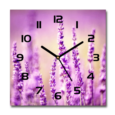 Square kitchen clock Lavender