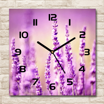 Square kitchen clock Lavender