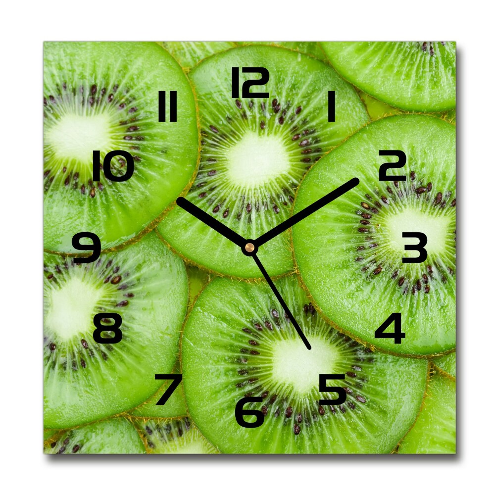 Square wall clock Kiwi