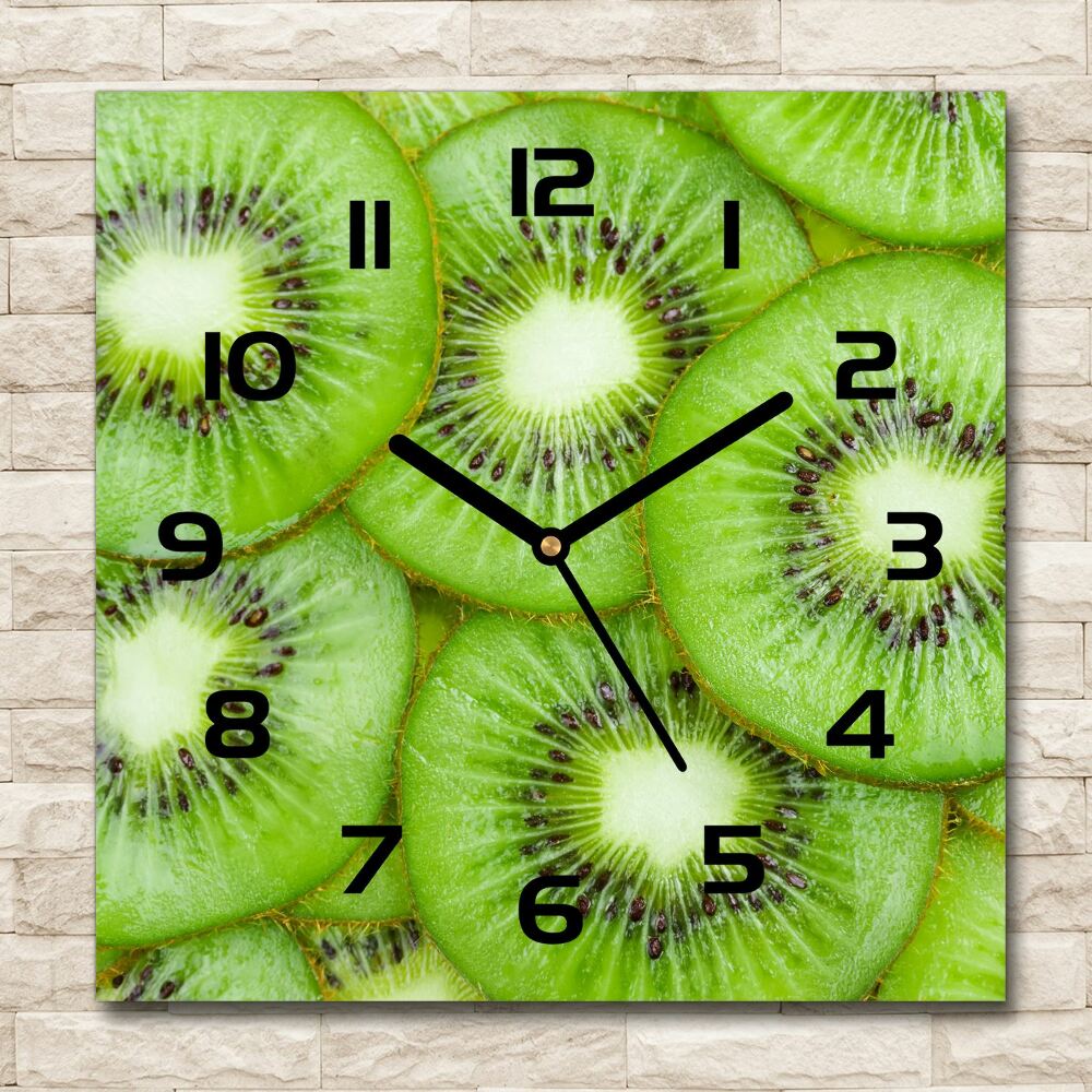 Square wall clock Kiwi