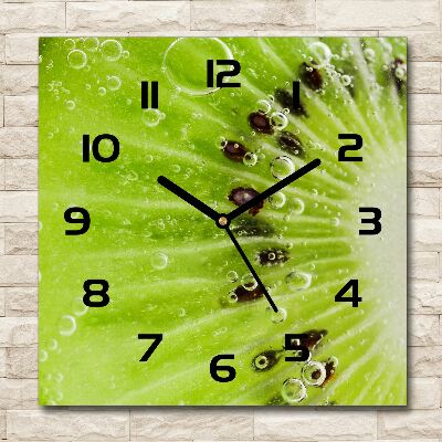 Square wall clock Kiwi