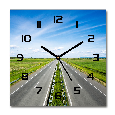 Square wall clock highway