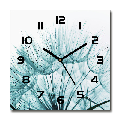 Square wall clock Dandelion seeds