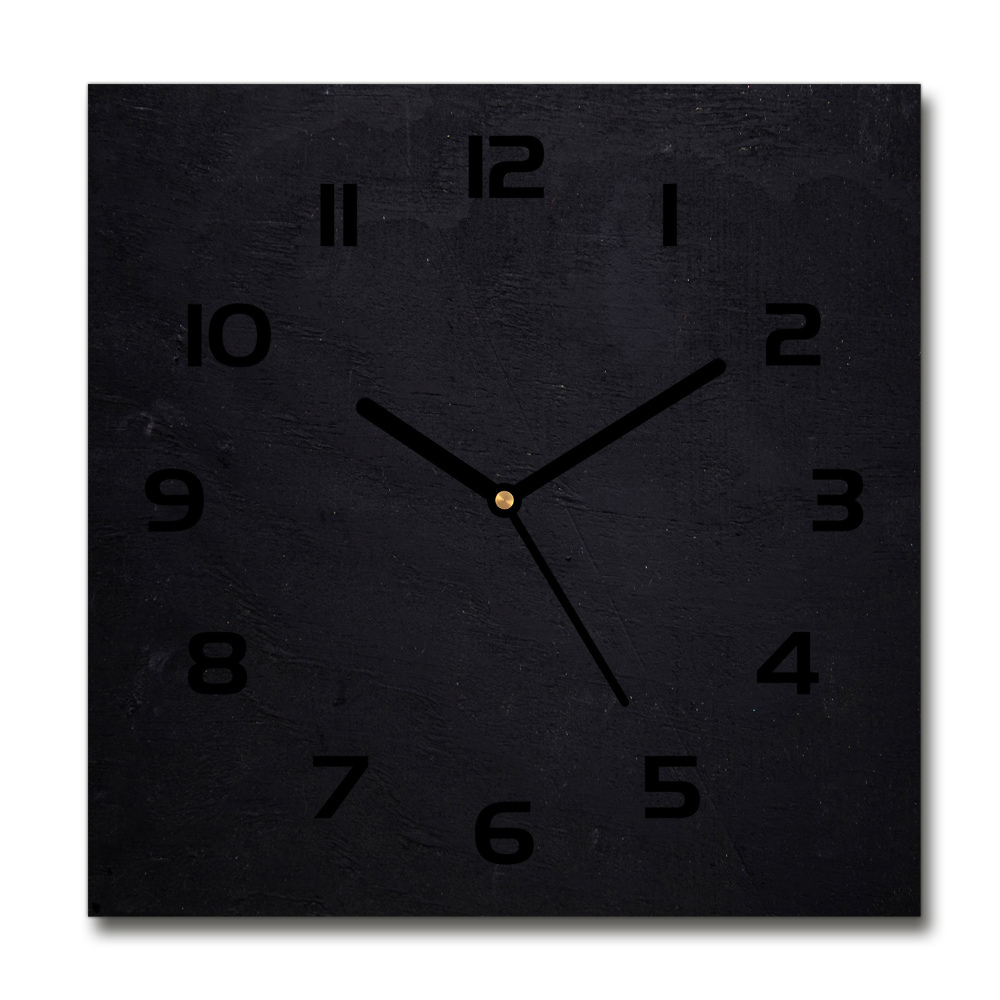 Square kitchen clock Black board