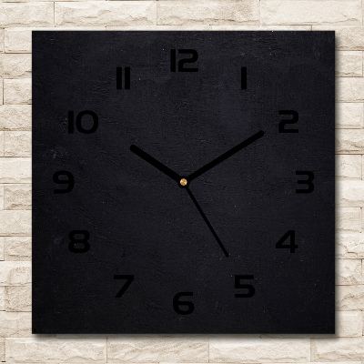 Square kitchen clock Black board