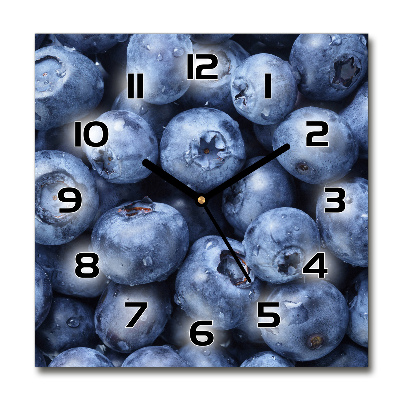 Square wall clock Berries