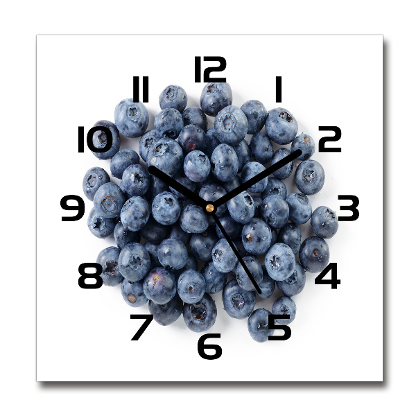 Square wall clock Berries