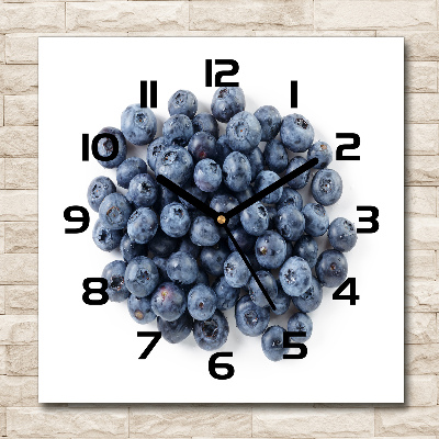 Square wall clock Berries