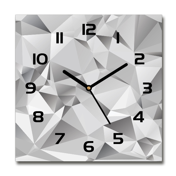 Square kitchen clock 3D abstraction