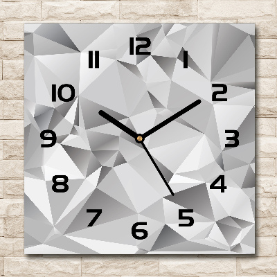 Square kitchen clock 3D abstraction