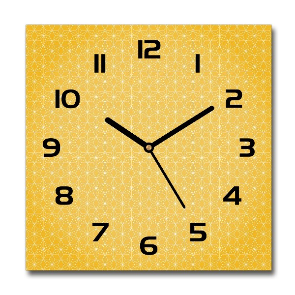 Square wall clock Stars