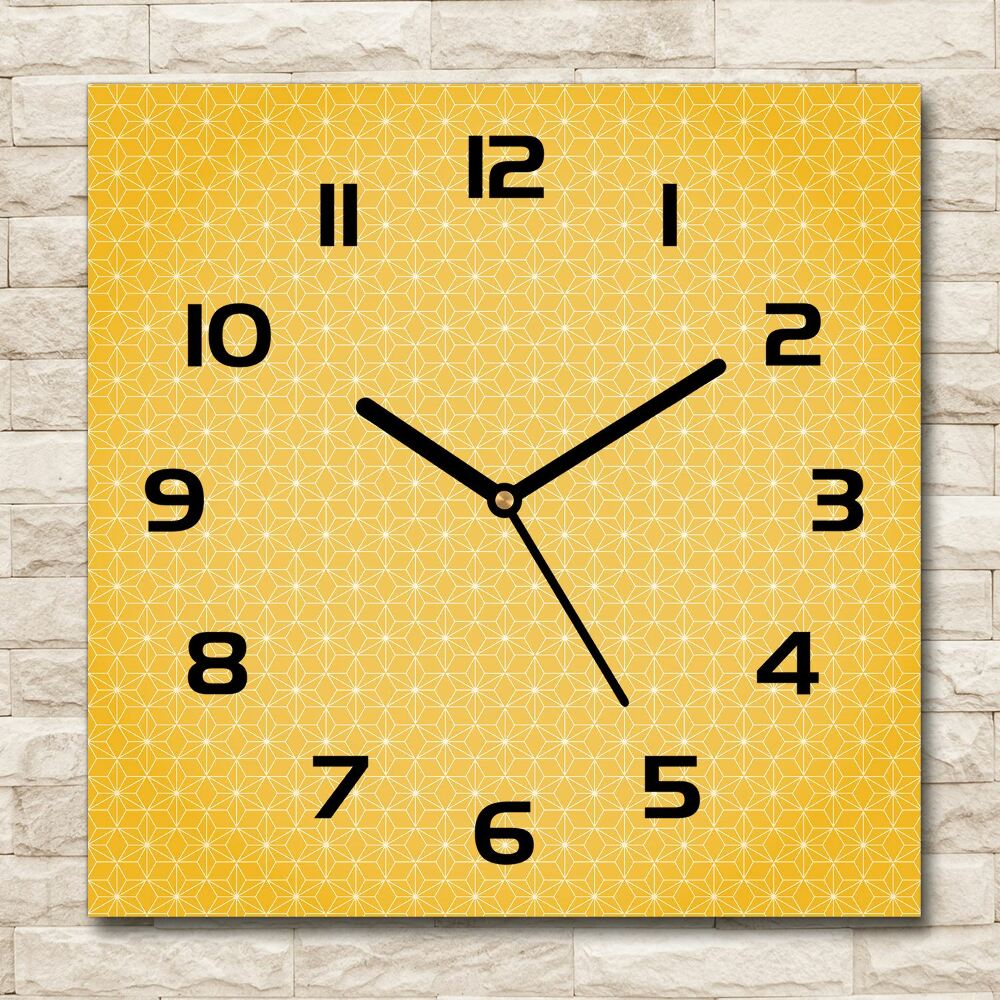 Square wall clock Stars