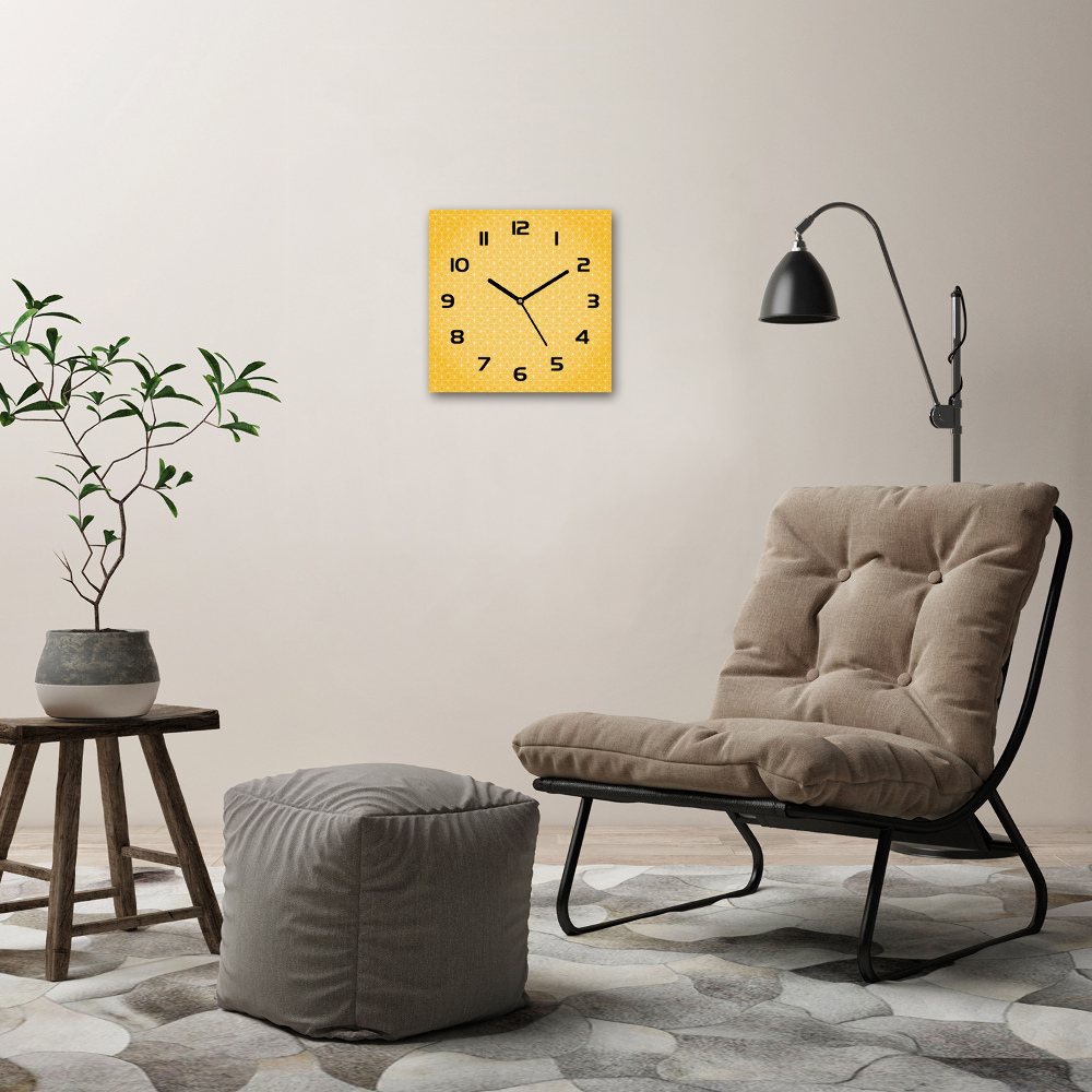 Square wall clock Stars