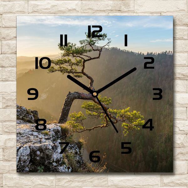 Square wall clock Sokolica Pieniny