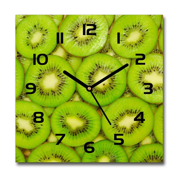 Square kitchen clock Kiwi