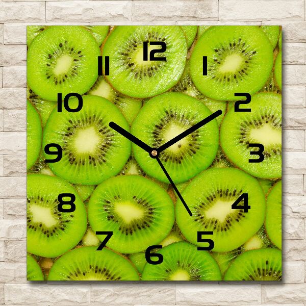 Square kitchen clock Kiwi