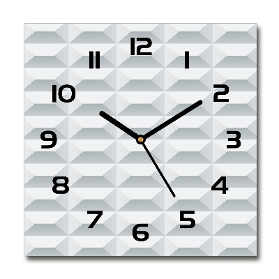 Square wall clock Geometric background