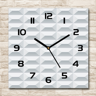 Square wall clock Geometric background