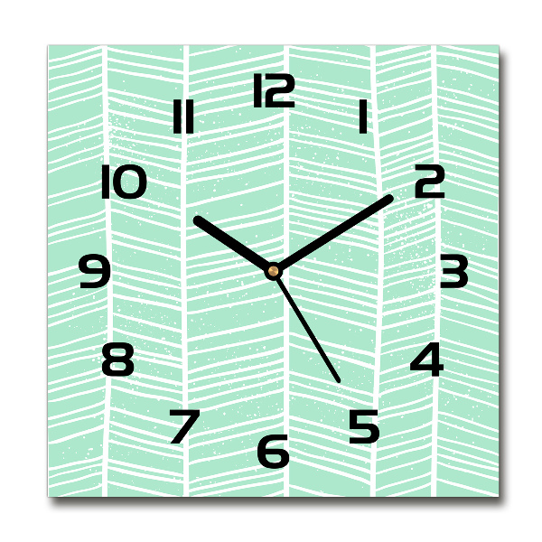 Square wall clock Flankeet pattern