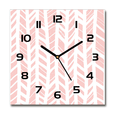 Square wall clock Flankeet pattern