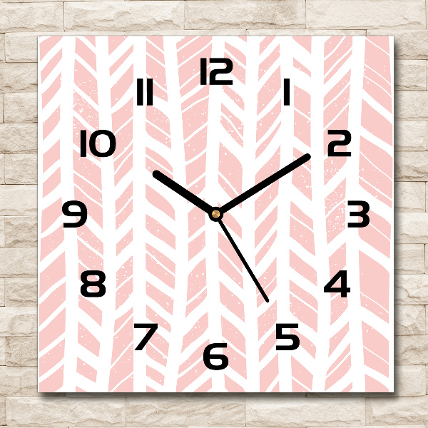 Square wall clock Flankeet pattern