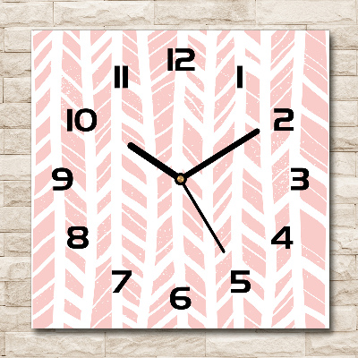 Square wall clock Flankeet pattern